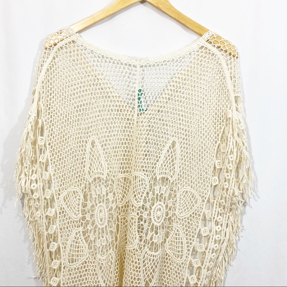 NWT Maurices Crocheted Boho Fringe Top - Picture 5 of 9